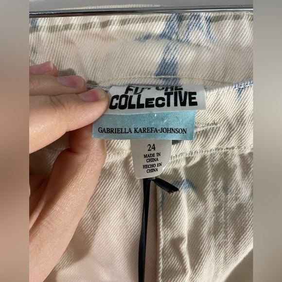 Future Collective - Light Wash High Rise Midi Denim Skirt - Picture 10 of 12